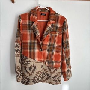 Miss Me Aztec and Plaid Jacket